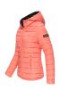 Dame dynejakke med hætte Lucy - Koral