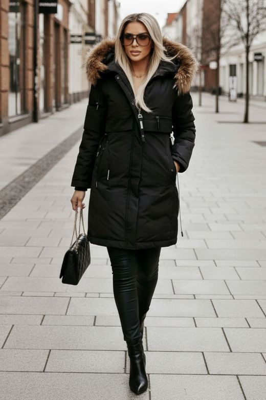 Dame LUX Vinterjakke model Candi i Sort