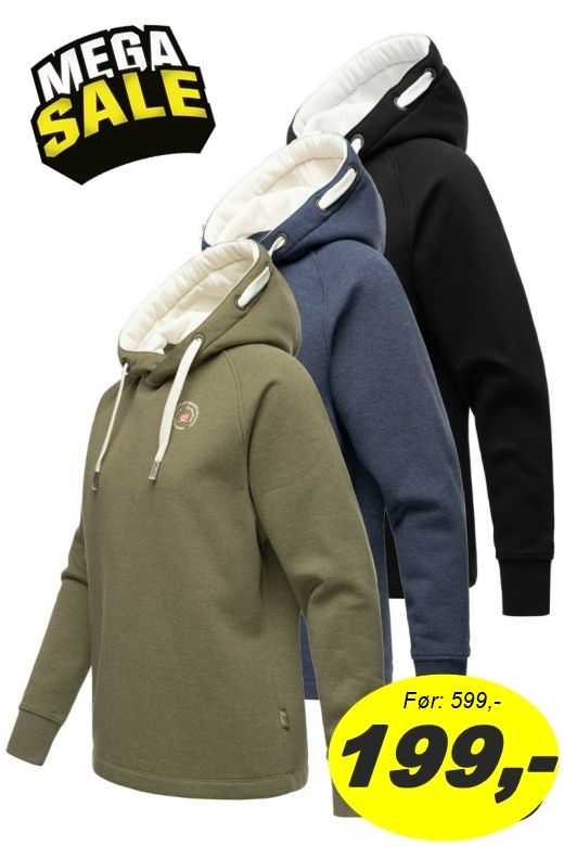 Lækker lux dame sweatshirt med hætte Arille