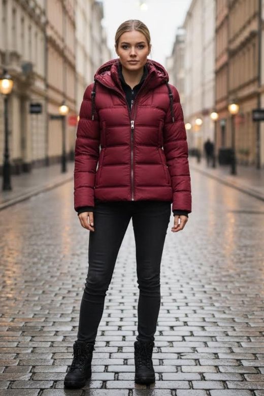 Dame jakke model Renesmene i Bordeaux