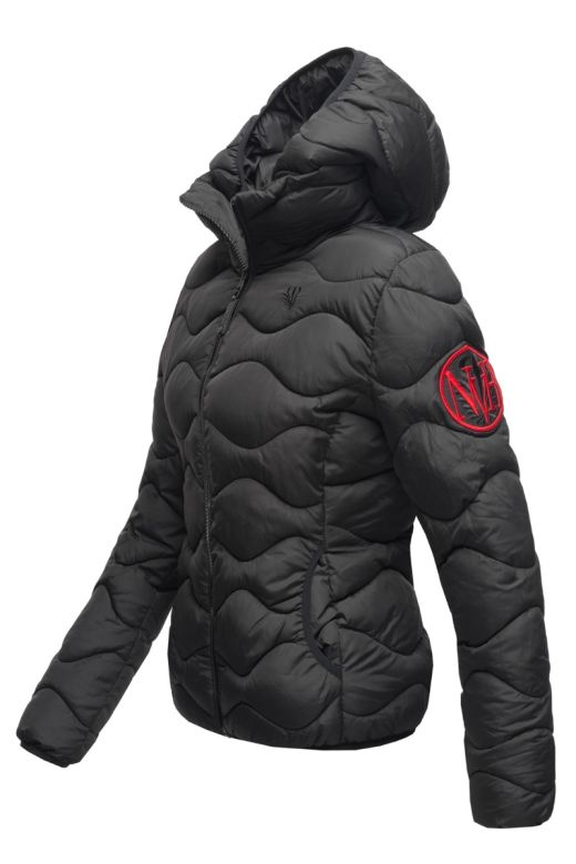 Dame dyne jakke med hætte Key Color Sort