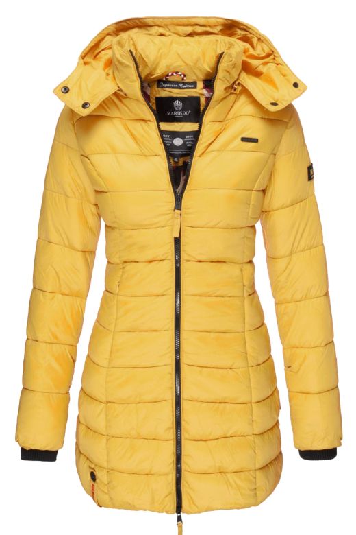 Dame dunjakke stjerne - Gul