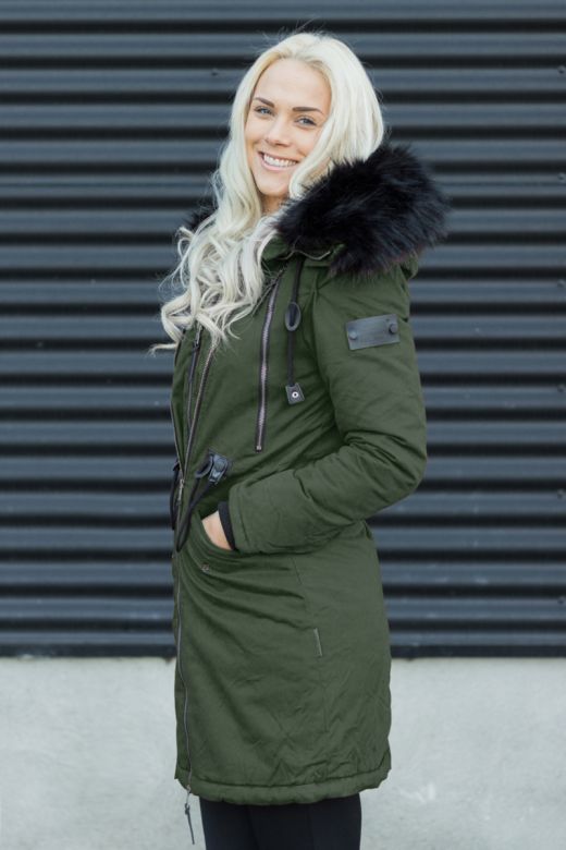 Lang Dame Frakke Leona - Grøn