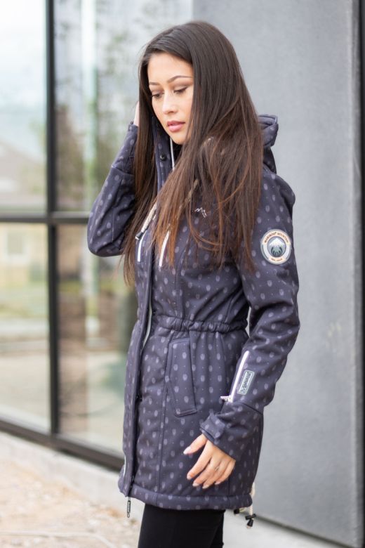 Flot Softshell outdoor jakke i Anthracite Dot