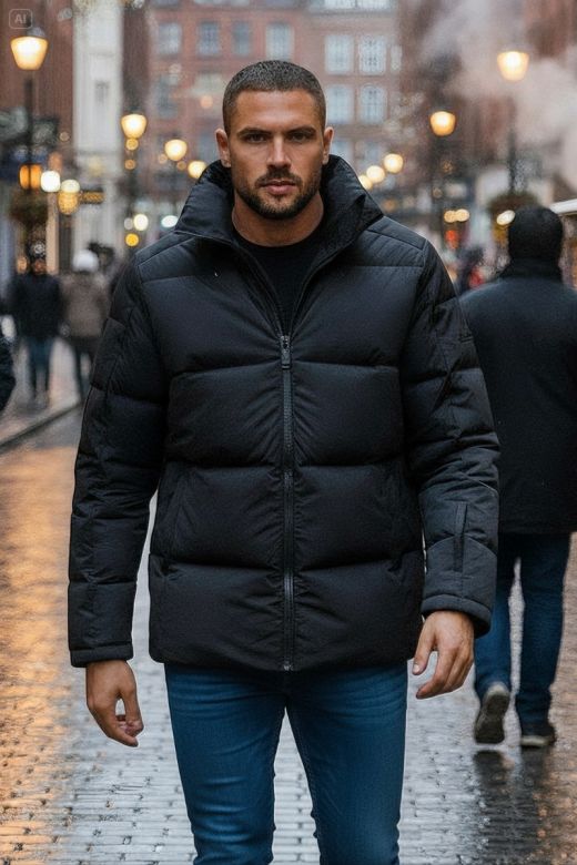 Herre jakke fra brandet Gibson i Sort