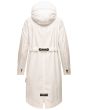 Dame Overgangs jakke i lang model Navahoo Josinaa i Off White