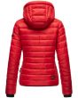 Dame dun jakke med hætte Navahoo Lulana Rød