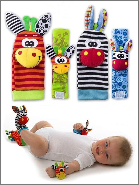 Baby Håndleds- og Sokker Rasle Legetøj.