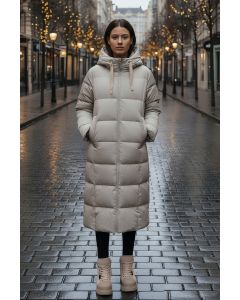 Dame Vinterjakke i Dansk design model Ayla i Beige