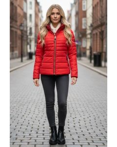 Dame Vinterjakke Amber rytter - Rød