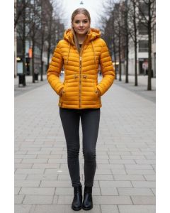 Dame Dyne jakke Aniya i Gul