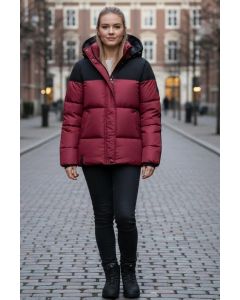Dame dyne jakke Navahoo Sarafina i Bordeaux