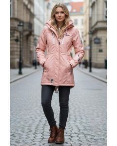 Dame Softshell outdoor jakke Rosa dots