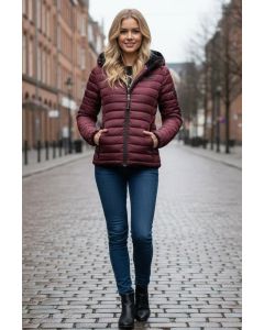 Dame jakke foret model Jaylaila i Wine