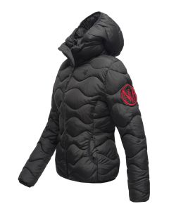 Dame dyne jakke med hætte Key Color Sort