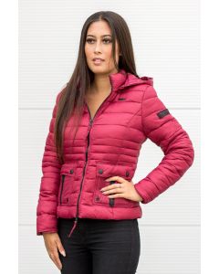 Lilly let dun overgangs jakke i Bordeaux