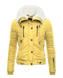 Kort Vinter jakke i Gul