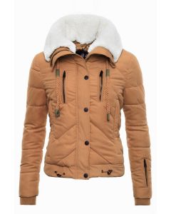 Kort Vinter jakke i camel