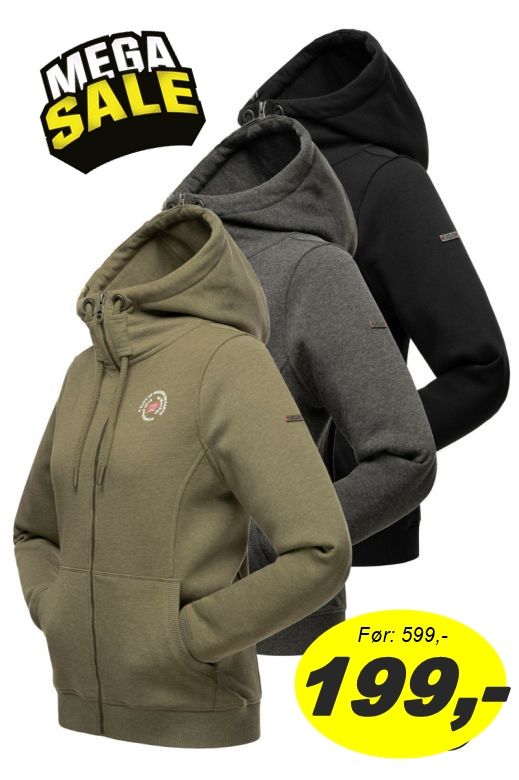 Lækker lux dame sweatshirt med hætte Susette