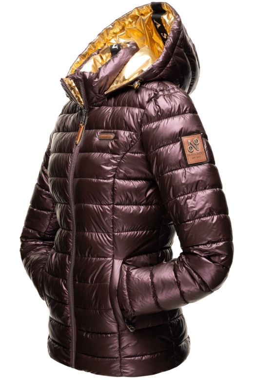 Dame Dynejakke Navahoo Aureliana i Aubergine