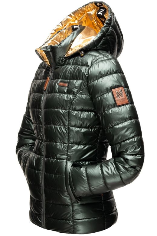 Dame Dynejakke Navahoo Aureliana i Oliven