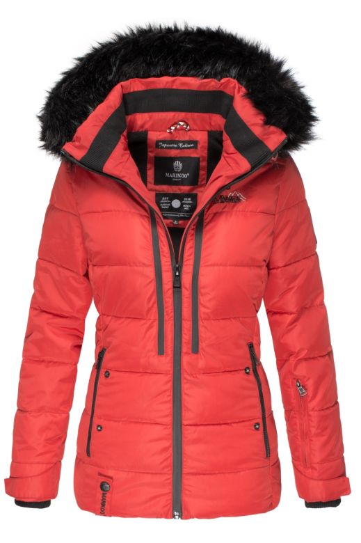 Varm Vinterjakke Snowgirl - Red