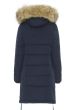 Dame vinterjakke med pels model Stavanger i Navy Blå