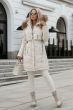 Dame LUX Vinterjakke model Candi i Beige
