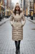 Dame vinter jakke model Julia i Lys Beige