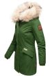 Dame Vinterjakke premium model Christalie i Grøn