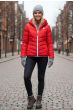 Sporty kort vinterjakke - Rød