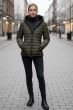 Dame jakke foret model Jaylaila i Oliven Grøn