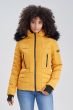 Dame vinterjakke med pels - Adele Gul