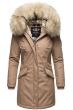 Dame Vinterjakke premium model Christalie i Taupe Gray