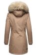 Dame Vinterjakke premium model Christalie i Taupe Gray