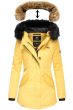 Dame vinterjakke Nisam - gul