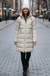Lækker Dame Vinterjakke model Adele - Offwhite