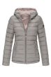 Dame dynejakke med hætte Lucy - Grå