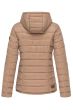 Dame dynejakke med hætte Lucy - Taupe