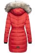 Dame vinterjakke model Paulina i Rød